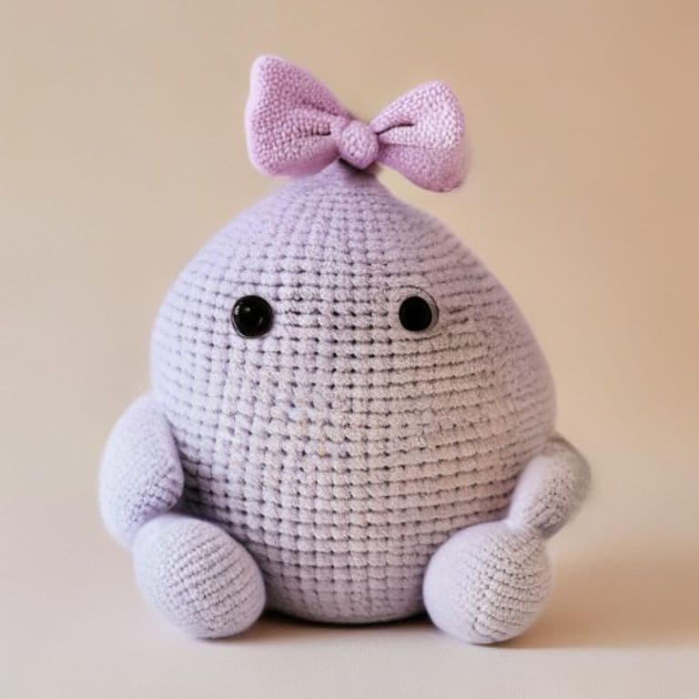 Plum the blob plushy